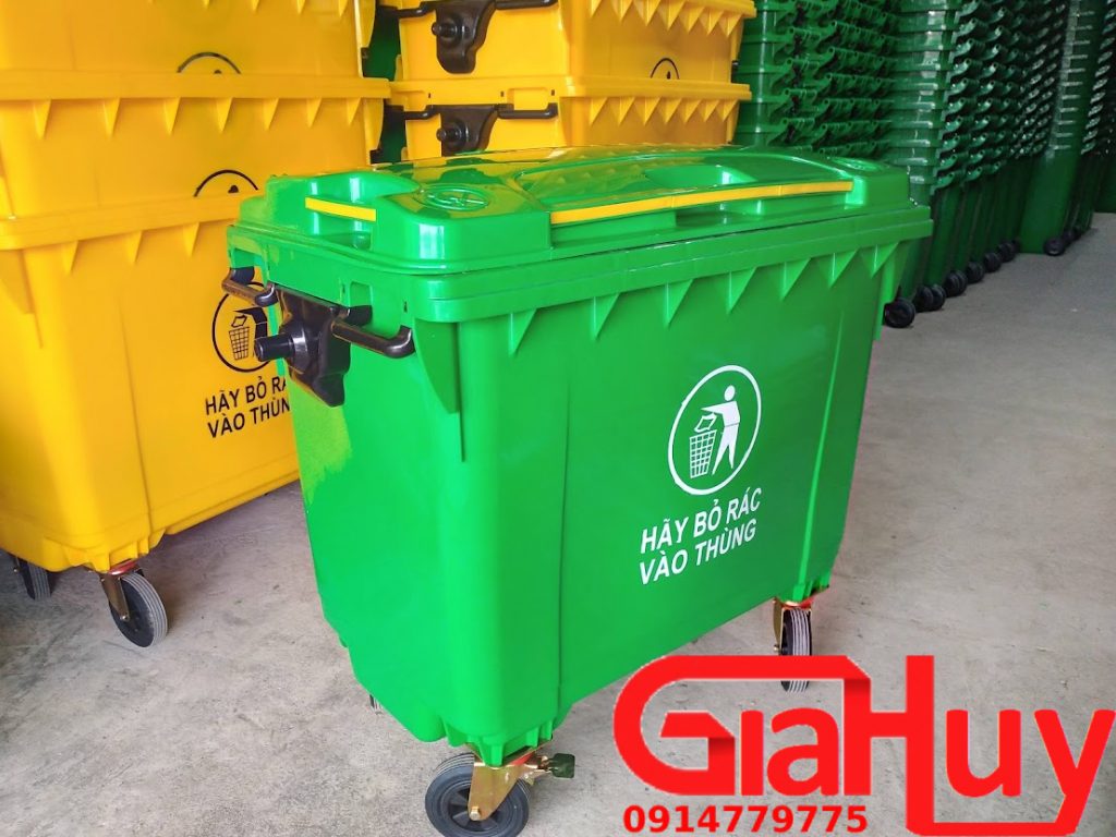 thùng rác 660 lít tại Đà Nẵng của Thùng rác Gia HUy