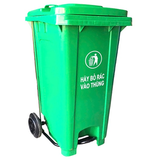 Thùng rác đạp chân 240 lít nhập khẩu