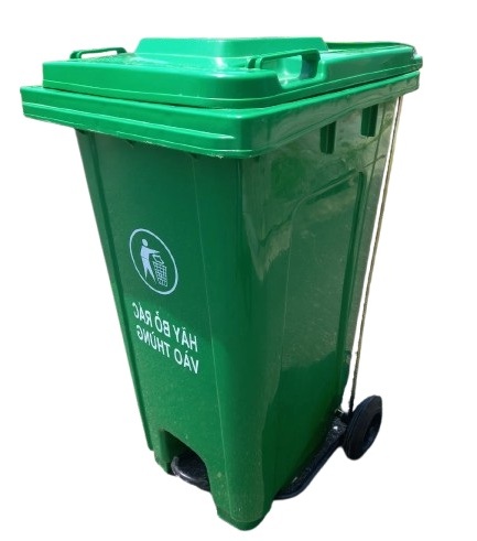 Thùng rác đạp chân 240 lít nhập khẩu
