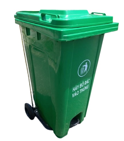 Thùng rác đạp chân 240 lít nhập khẩu