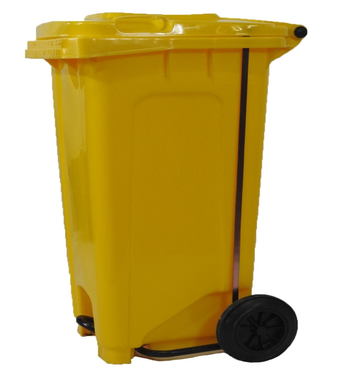 Thùng đạp chân 240 lít vàng